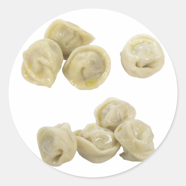 Pegatina Redonda Pelmeni (Anverso)