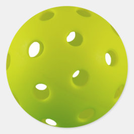 Pegatina Redonda Pelota de picnic real verde limón