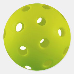 Pegatina Redonda Pelota de picnic real verde limón