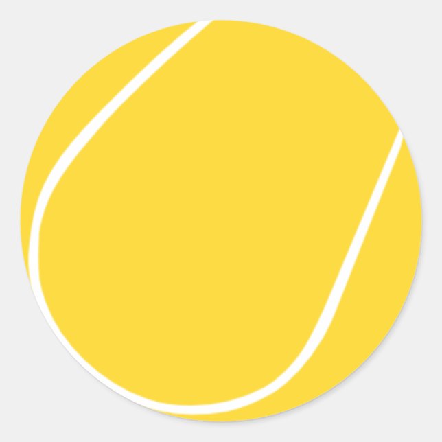 Pegatina Redonda Pelota de tenis (Anverso)