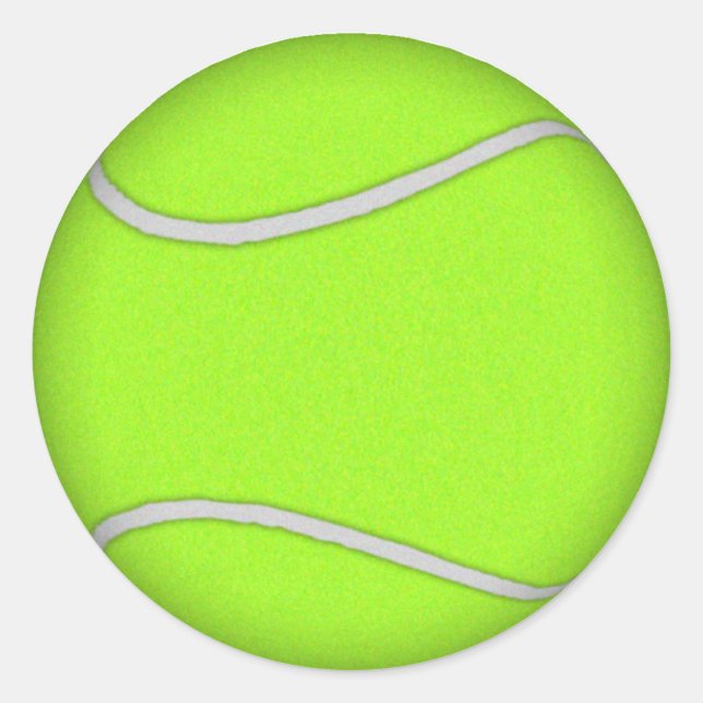 Pegatina Redonda Pelota de tenis: (Anverso)