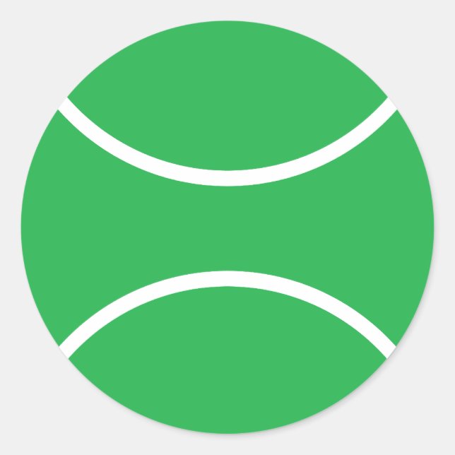 Pegatina Redonda pelota de tenis (Anverso)