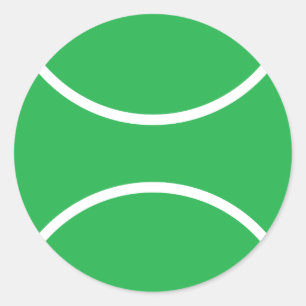 Pegatina Redonda pelota de tenis