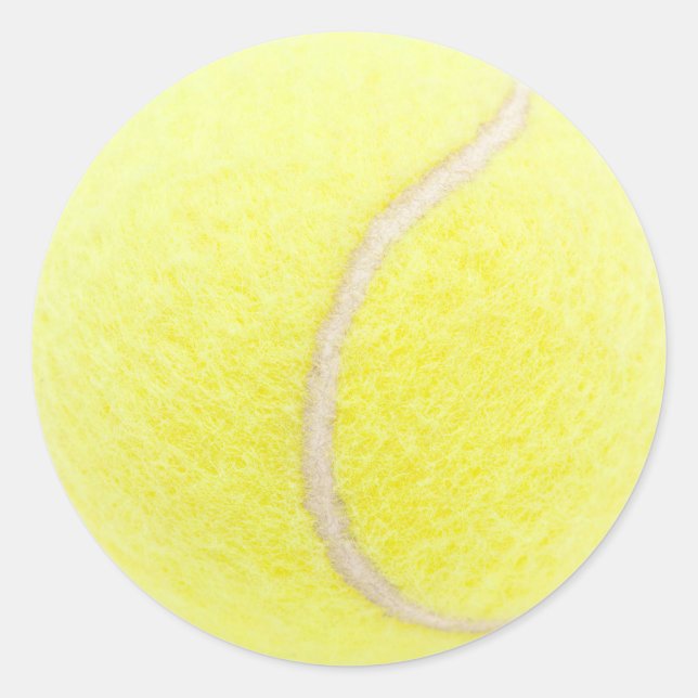 Pegatina Redonda Pelota de tenis (Anverso)