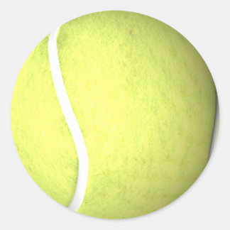 Pegatina Redonda Pelota de tenis