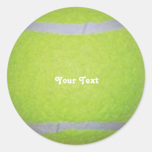 Pegatina Redonda Pelota de tenis personalizada