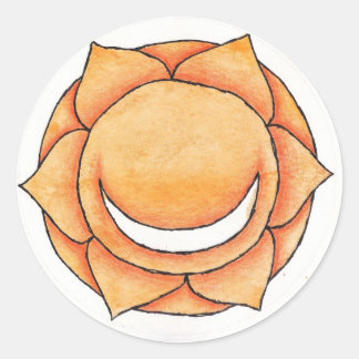 Pegatina Redonda Pelvic Chakra