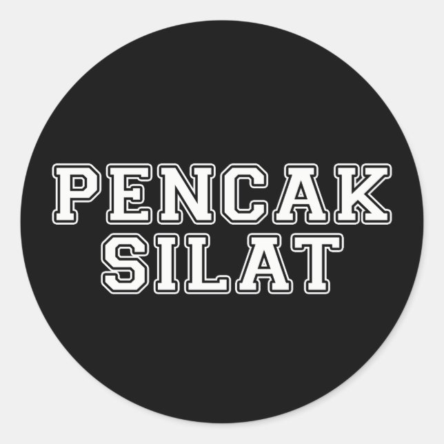 Pegatina Redonda Pencak Silat (Anverso)