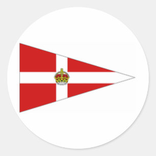 Pegatina Redonda Pendiente de Irlanda