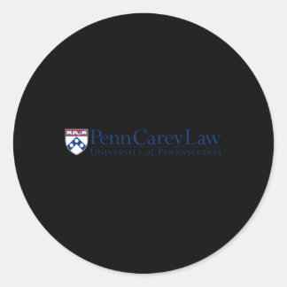 Pegatina Redonda Penn Quakers Carey Law