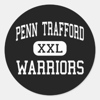 Pegatina Redonda Penn Trafford - Guerreros - High - Harrison City