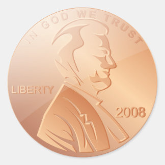 Pegatina Redonda Penny