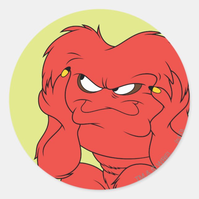 Pegatina Redonda Pensamiento del espectro comparador - Color (Anverso)