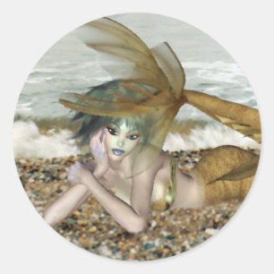 Pegatina Redonda Pensando en ti