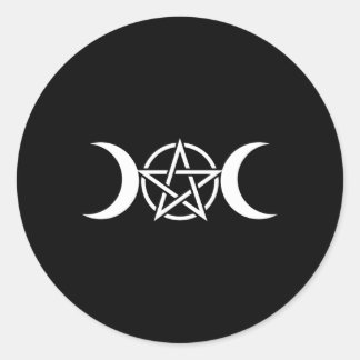 Pegatina Redonda Pentacle Pagan Wiccan Occult