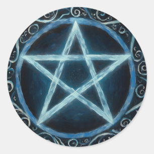 Pegatina Redonda Pentacles4Pagans