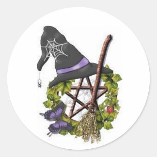 Pegatina Redonda Pentáculo