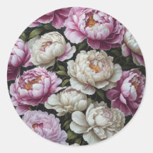 peonías rosadas