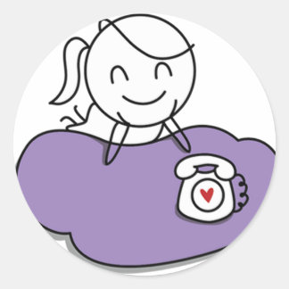 Pegatina Redonda Pepe y Lulu