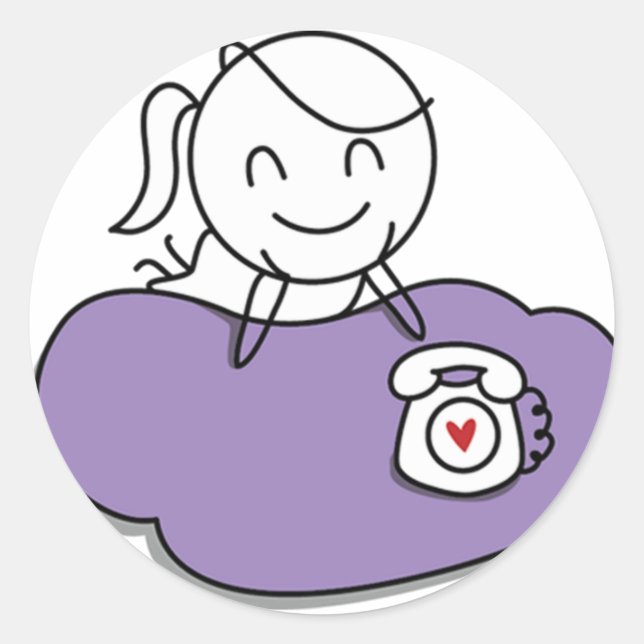 Pegatina Redonda Pepe y Lulu (Anverso)