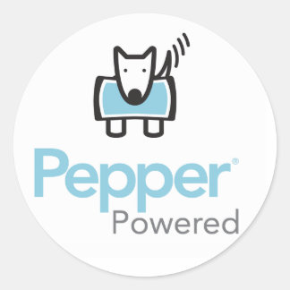 Pegatina Redonda Pepper Powered