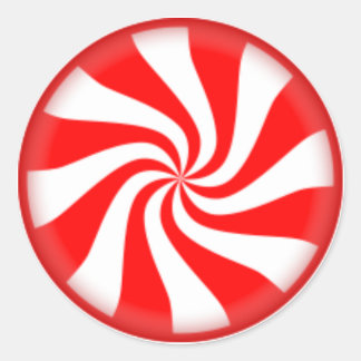 Pegatina Redonda Peppermint Candy
