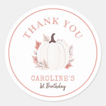 Pequeña Calabaza Está Girando Un Cumpleaños Gracia