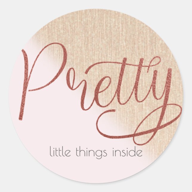 Pegatina Redonda Pequeña empresa|Pegatina de paquetes|Boutique (Anverso)