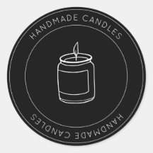 Pequeña empresa personalizado moderna Velas hechas