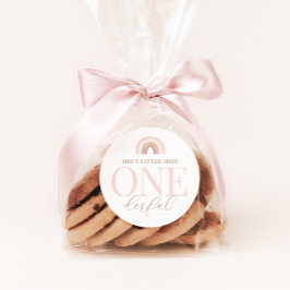 Pegatina Redonda Pequeña Miss Maravilloso Boho Aniversario del Arco