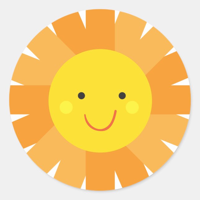 Pegatina Redonda Pequeña Miss Sol Invitación a Polka Dot (Anverso)