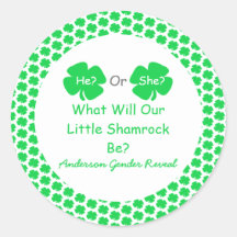 Pequeña revelación de género de Shamrock