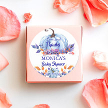 Pequeño calabaza azul niño bebé ducha favores