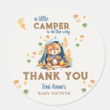 PEQUEÑO CAMPER AZUL COLOR DE AGUA BABY SHOWER