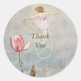 Pegatina Redonda Pequeño hato en una burbuja