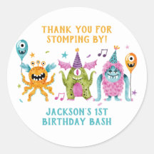 Pequeño Monstruo Fiesta de Cumpleaños Gracias