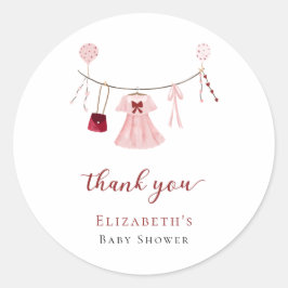 Pegatina Redonda Pequeño querido Personalizado de San Valentín de B