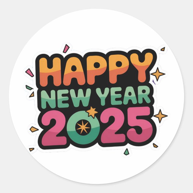 Pegatina Redonda Pequeños detalles, gran impacto 2025 Pegatinas de  (Anverso)