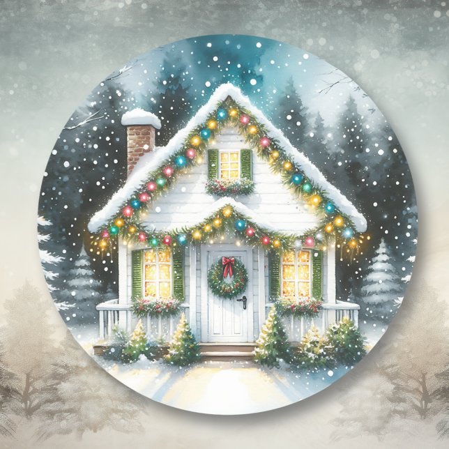 Pegatina Redonda Pequeños Navidades domésticos (Subido por el creador)