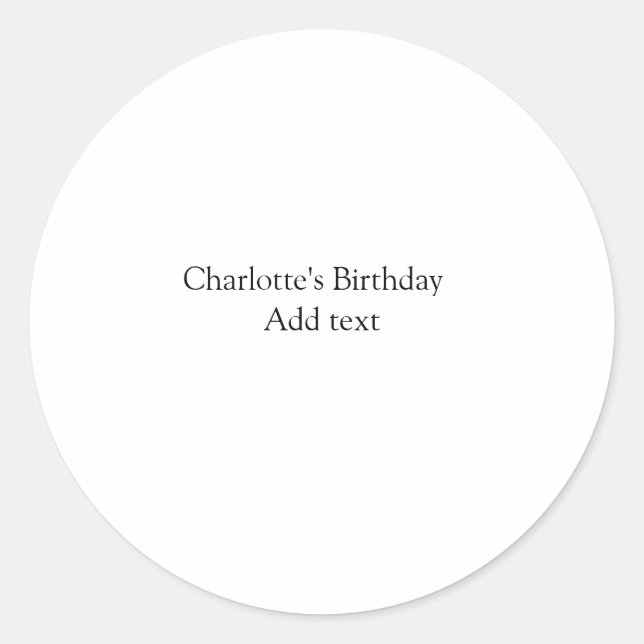 Pegatina Redonda Pequeños niños pequeños mínimos y lindos Añadir cu (Anverso)