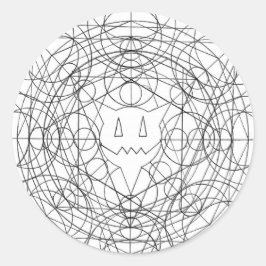 Pegatina Redonda percentumcrocírculo