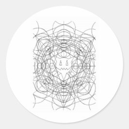 Pegatina Redonda percentumcrocírculo