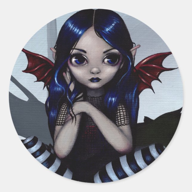 Pegatina Redonda "Perdido...pegatina .but Not Worldwide" (Anverso)