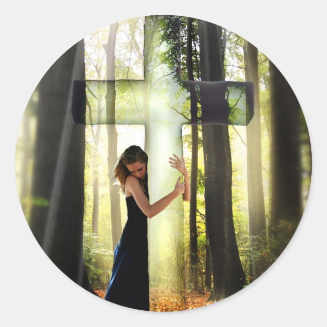 Pegatina Redonda Perdonado (Anverso)