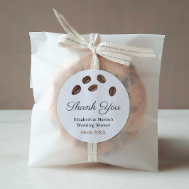 Pegatina Redonda Perfect Blend Watercolor Café Beans