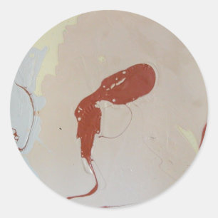 Pegatina Redonda Perforación Marshmallow tostada