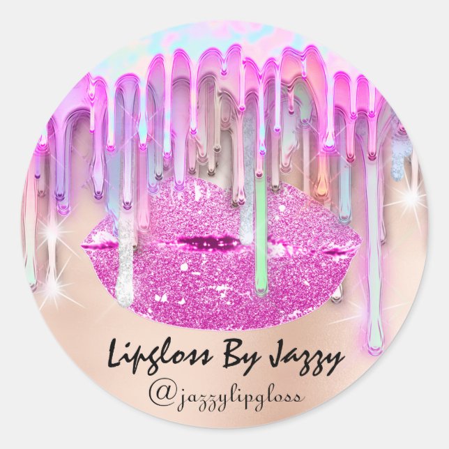 Pegatina Redonda Perforaciones de maquillaje Liglosa Empaquetado Pe (Anverso)