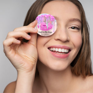 Pegatina Redonda Perforaciones de maquillaje Liglosa Empaquetado Ro