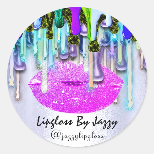 Pegatina Redonda Perforaciones de maquillaje Ligloso Empaque Perfor (Anverso)