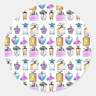Pegatina Redonda Perfumes Art